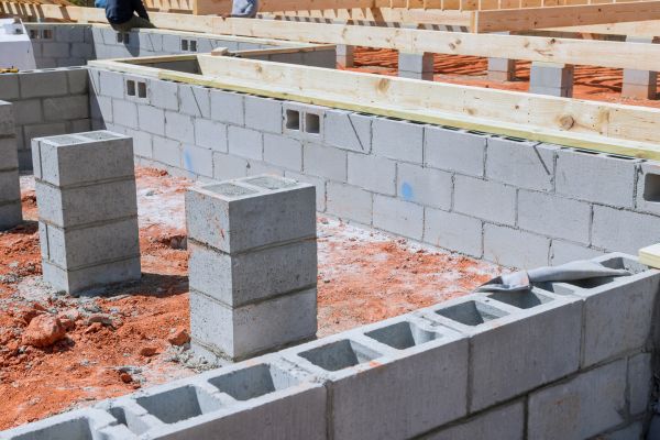 Cement Block Installation in Chester